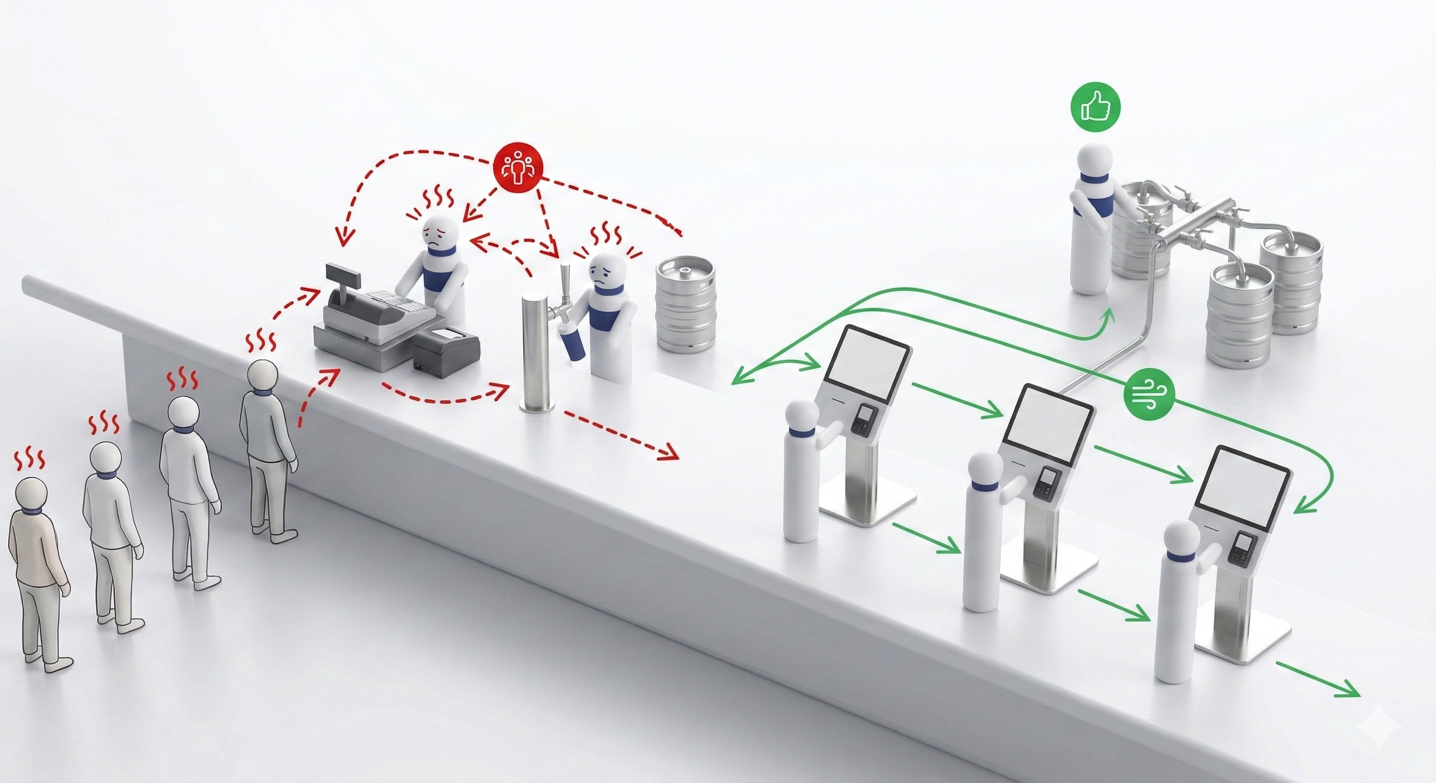 Warteschlangen verkürzen